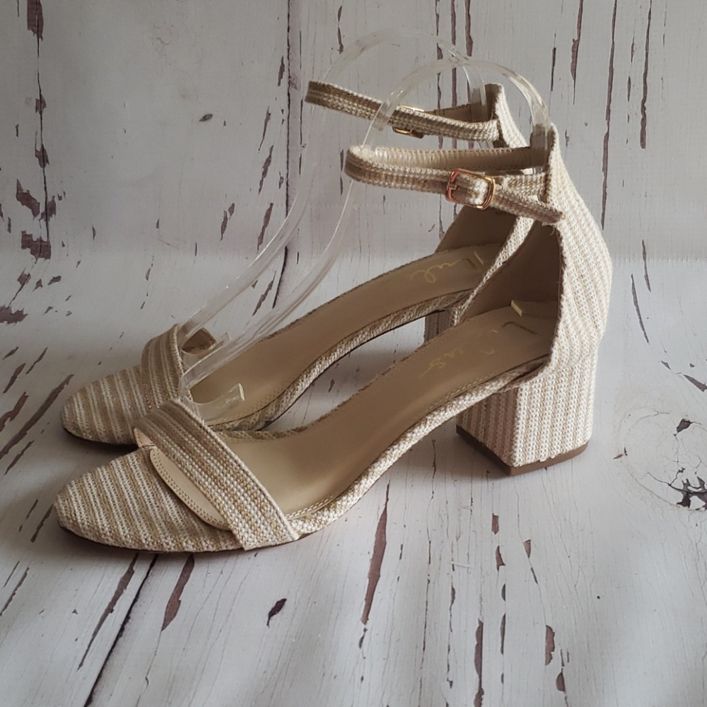 Lulus 8.5 Ankle Strap Block Heel Open Toe - image 5